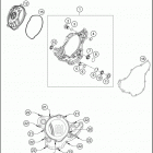 FE 350 ENGINE Кожух сцепления