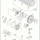 FE 350 ENGINE Сцепление