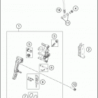 TC 250 CHASSIS Передний тормозной суппорт