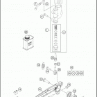 TC 85 CHASSIS Тормозной цилиндр задний