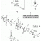 2018 701 ENDURO ENGINE Crankshaft , piston