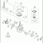 FE 501 ENGINE Crankshaft , piston