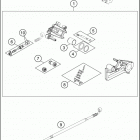TC 125 CHASSIS Тормозной суппорт задний