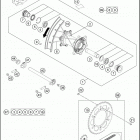TE 300 CHASSIS Переднее колесо