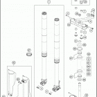 TC 250 CHASSIS Передняя вилка