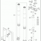 TC 85 CHASSIS Передняя вилка