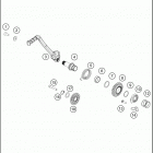 TC 250 ENGINE Кик стартер