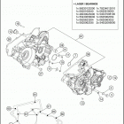 TE 250i ENGINE Картер двигателя