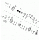 2018 FC 250 ENGINE Трансмиссия 2-контрпривод