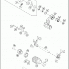 TE 300 ENGINE Механизм переключения