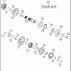 TE 300 ENGINE Трансмиссия 2-контрпривод