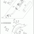 TC 125 CHASSIS Глушитель