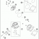 TC 50 ENGINE Цилиндр,головка цилиндров