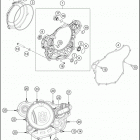 FE 501 ENGINE Кожух сцепления