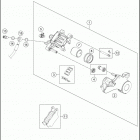 2016 701 ENDURO CHASSIS Тормозной суппорт задний