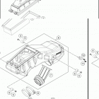 2018 701 ENDURO CHASSIS Воздушный фильтр