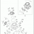 TE 250i ENGINE Цилиндр,головка цилиндров