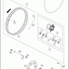 2016 701 ENDURO CHASSIS Переднее колесо