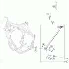 FX 350 CHASSIS Side   /   center stand