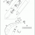 TE 150 CHASSIS Глушитель