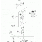 2018 FC 450 ROCKSTAR EDITION CHASSIS Тормозной цилиндр задний