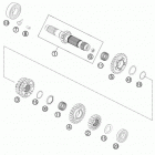 FX 350 ENGINE Трансмиссия-ведомый вал
