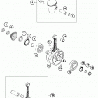 TC 250 ENGINE Коленвал и поршень