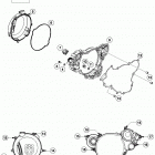 TC 125 ENGINE Кожух сцепления