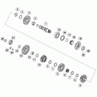 TC 250 ENGINE Трансмиссия 2-контрпривод