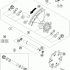 TC 125 CHASSIS Переднее колесо