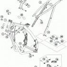 85 SX CHASSIS Frame, sub frame