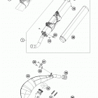TE 300 CHASSIS Глушитель