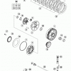 TC 250 ENGINE Сцепление