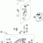 TE 150 CHASSIS Тормозной цилиндр задний