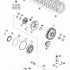 TE 300 ENGINE Сцепление