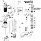 85 SX CHASSIS Shock absorber dissassembled