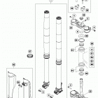 TE 300 CHASSIS Передняя вилка