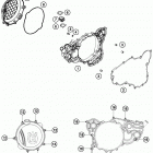 TC 250 ENGINE Кожух сцепления
