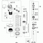 250 SX CHASSIS Амортизатор в разборе