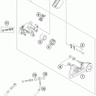 TE 300 CHASSIS Тормозной суппорт задний