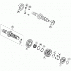 FX 450 ENGINE Трансмиссия-ведомый вал