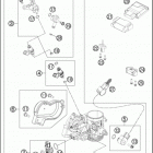 2016 FE 350 ENGINE Корпус Дросселя