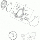 2016 FE 350 ENGINE Кожух сцепления