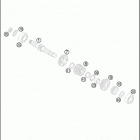 2016 TC 85 ENGINE Трансмиссия-ведомый вал