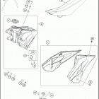 2016 TC 85 CHASSIS Tank, sea t , cover