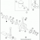 2016 TE 250 ENGINE Crankshaft , piston