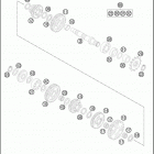 2016 TC 85 ENGINE Трансмиссия 2-контрпривод
