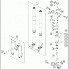 2016 701 ENDURO CHASSIS Передняя вилка