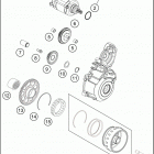 2016 FE 250 ENGINE Электрический стартер