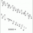 2016 FE 501 ENGINE Трансмиссия 2-контрпривод